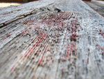 Weathered grey barn board and weathered red barn board